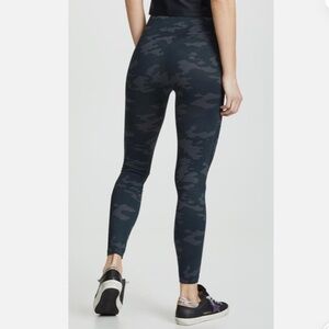 Spanx High Waisted Full Length Black Camo Leggings